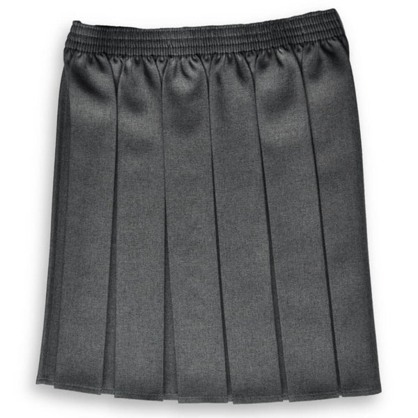 Skirt EW Box Pleat Grey (age 11-14)