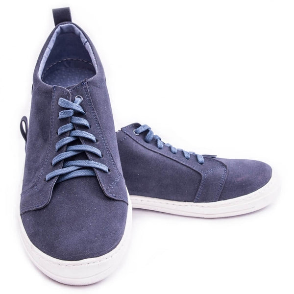 Boys Sneakers Navy Leather Shoes