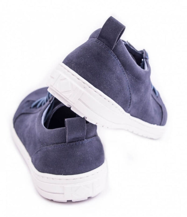 Boys Sneakers Navy Leather Shoes