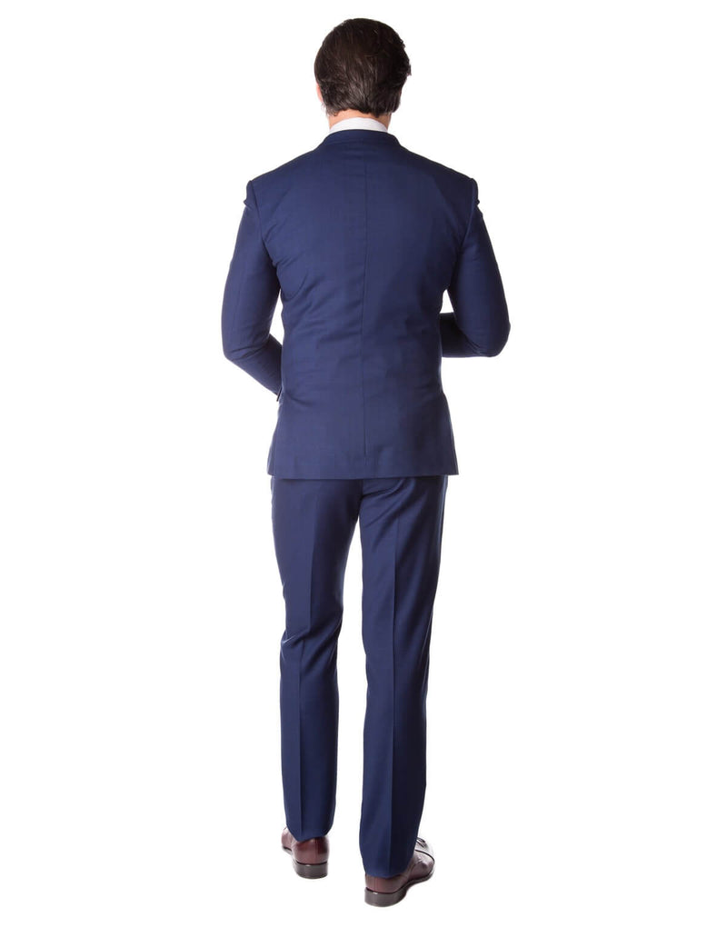 Davis Blue Check 2pc Slim Fit Suit