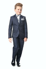 Enzo Boys 3pc Suit - Navy