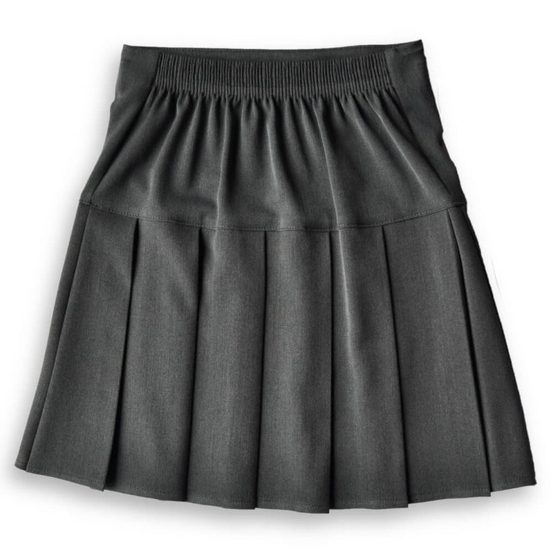 Skirt HEW Fan Pleat Stretch Grey (age 11-14)