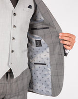 Milano Grey Check 2pc Suit