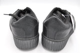 School Shoes T001A Black Laces (3-5)