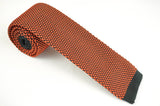 TCPA-104, Orange/Red-Black Knitted Tie