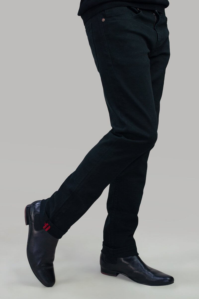 Milano Black Stretch Denim Jeans