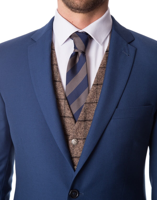 Wells Blue 2pc Slim Fit Suit