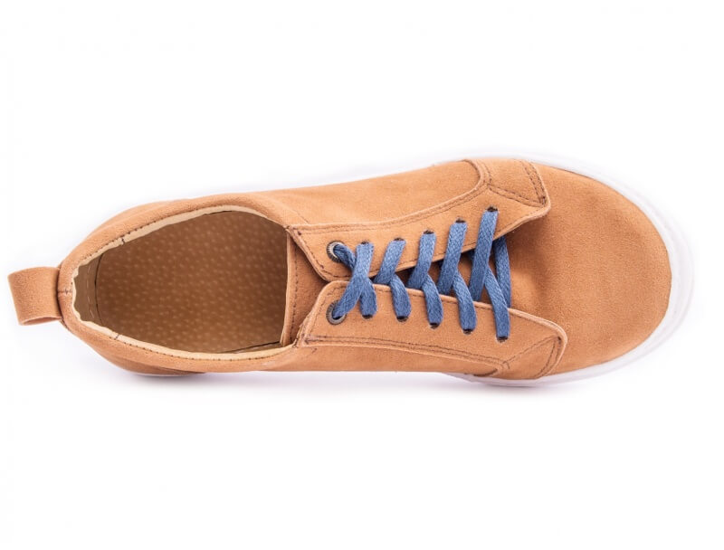 Boys Sneakers Camel Leather Shoes