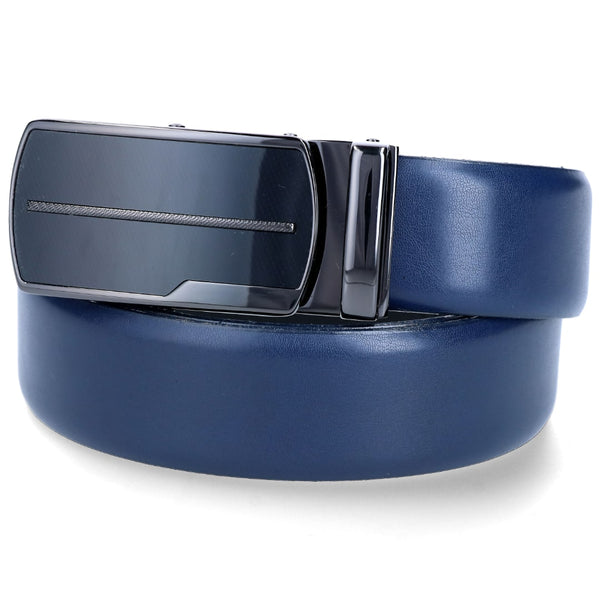 Belt Navy Blue Leather 02