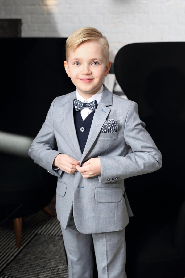Daniel Boys 3pc Suit - Grey