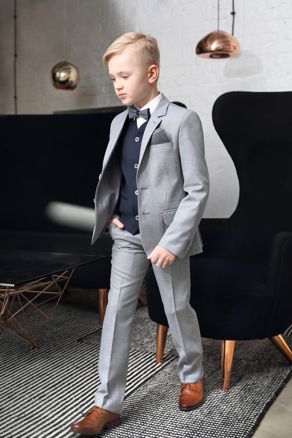 Daniel Boys 3pc Suit - Grey