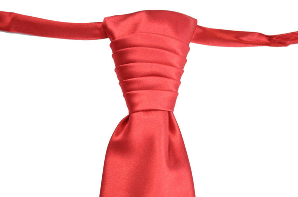 Red Cascading Tie & Handkerchief