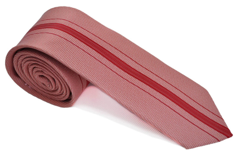 TCPA-83, Pink - Red Line Pattern Tie