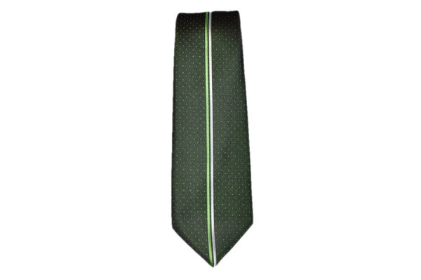 TSPA-3 Dark Green Skinny Pattern Tie